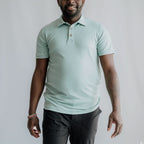 Men's Bamboo Polo Shirt | Black Bison Plaid