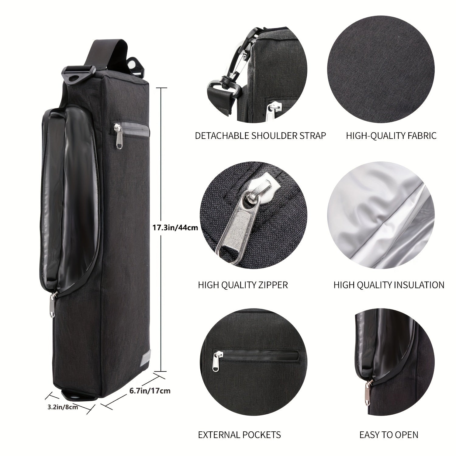 NNETM Outdoor Golf Cooler Sleeve Drink Carrier Bag