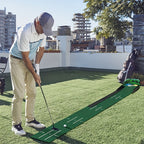 Golf Putting Mat Set with Ball Return System