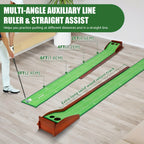 Golf Putting Mat with 2-Hole Training Design